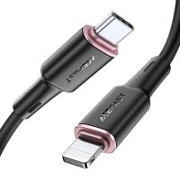 Кабель USB Type-C на Lightning ACEFAST C2-01 3A, 20W, 1.2m silicone, zinc connectors, Black