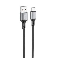 Кабель USB Type-C на Type-C BOROFONE BX83 Type-C to Type-C Famous 60W silicone Black