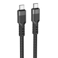 Кабель USB Type-C на Type-C HOCO U110 Type-C to Type-C 60W Black