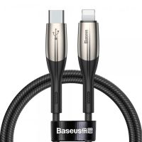 Кабель USB Type-C на Lightning Baseus High Density Braided Fast PD 20W 1m Black