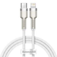 Кабель USB Type-C на Lightning Baseus Cafule Series Metal Data Cable PD 20W 1m White