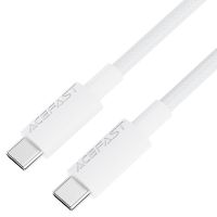 Кабель USB Type-C на Type-C ACEFAST C18-03 USB-C to USB-C braid White