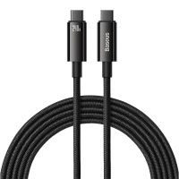 Кабель USB Type-C на Type-C Baseus Tungsten Gold Fast Type-C to Type-C 240W 3m Black