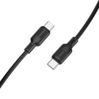 Кабель USB Type-C на Type-C BOROFONE BX113 Lenny 60W silicone C to C(L=1M) Black