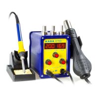 Термоповітряна паяльна станція 2 в 1 KADA 878D++ (700W, фен 100-450°С, паяльник 200-480°С)