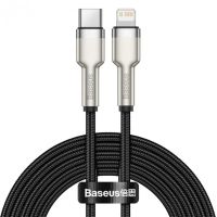 Кабель USB Type-C на Lightning Baseus Cafule Series Metal Data Cable PD 20W 2m Black