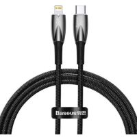 Кабель USB Type-C на Lightning Baseus Glimmer Series Fast 20W 1m Black