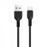 Кабель USB Type-C HOCO X13 3A, 1m, PVC, PVC connectors, Black