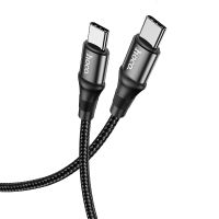 Кабель USB Type-C на Type-C HOCO X50 Type-C to Type-C Exquisito 100W (L=2M) Black