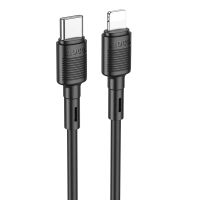 Кабель USB Type-C HOCO X83 3A, 1m, PVC, PVC connectors, Black