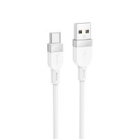 Кабель USB Type-C HOCO X109 Energy silicone Type-C(L=1M) White