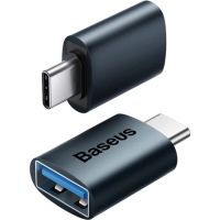 Адаптер OTG Baseus Ingenuity Series Mini Adaptor Type-C на USB-A 3.1 Blue