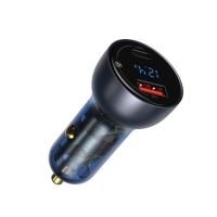 Автомобільний зарядний пристрій Baseus Particular Digital Display QC+PPS Dual Quick Charger 65W Shallow tarnish