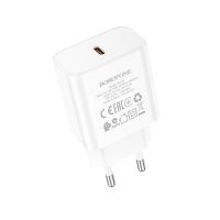 Зарядний пристрій BOROFONE BA71A Power single Port PD20W charger White