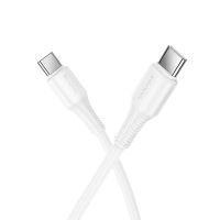 Кабель USB Type-C на Type-C HOCO X120 Beneficio 60W C to C White