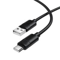 Кабель USB Type-C BOROFONE BX123 Leya silicone Type-C Black