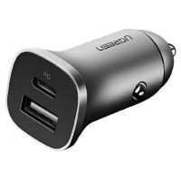 Автомобільний зарядний пристрій UGREEN CD130 Dual USB (Space Gray) (UGR-30780)