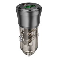 Автомобільний зарядний пристрій BOROFONE BZ25 Journey PD38W(1C1A) Transparent Black