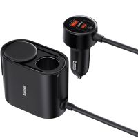 Автомобільний зарядний пристрій Baseus High Efficiency Pro 1-for-2 Car Cigarette Lighter 30W Cosmic Black