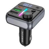 АЗП з FM-модулятором BOROFONE BC60 Hero 35W(1A1C) car BT FM transmitter Black