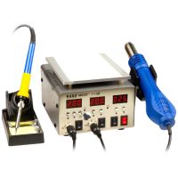 Термоповітряна паяльна станція 3 в 1 KADA 9803D+ (680W, фен 100-480°С, паяльник 200-480°С, сепаратор 18x14см)