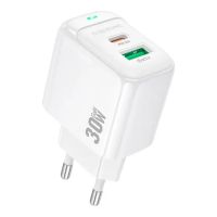 Зарядний пристрій BOROFONE BAS45A Potential PD30W+QC3.0 charger(EU) White