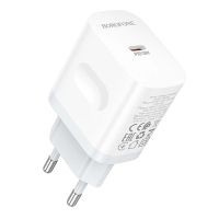 Зарядний пристрій BOROFONE BA99A Breeze single port PD20W charger White