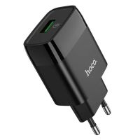 Зарядний пристрій HOCO C72Q Glorious single port QC3.0 charger 18W Black