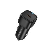Автомобільний зарядний пристрій BOROFONE BZ34 Cloud single port QC3.0 set (Type-C) Black
