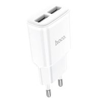 Зарядний пристрій HOCO C88A Star round dual port charger 12W White