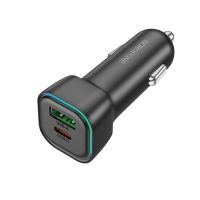 Автомобільний зарядний пристрій BOROFONE BZ28A Trophie PD30W+QC3.0 Black