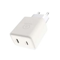 Зарядний пристрій WUW-C189 PD 20W Charger USB C + USB C white