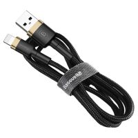 Кабель USB Lightning Baseus Cafule Cable USB For iP 2A 3m Gold+Black