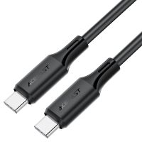 Кабель USB Type-C на Type-C ACEFAST C17-03 USB-C to USB-C silicone Black