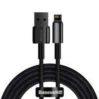 Кабель USB Lightning Baseus Tungsten Gold Fast 2.4A 2m Black