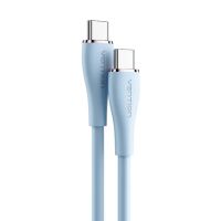 Кабель USB Type-C на Type-C Vention USB 2.0 C Male to C Male 5A Cable 1.5M Light Blue Silicone Type (TAWSG)
