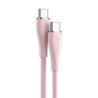 Кабель USB Type-C на Type-C Vention USB 2.0 C Male to C Male 5A Cable 1M Pink Silicone Type (TAWPF)