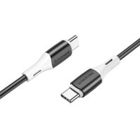 Кабель USB Type-C на Type-C BOROFONE BX79 Type-C to Type-C 3A,60W, 1m, silicone, silicone connectors, Black
