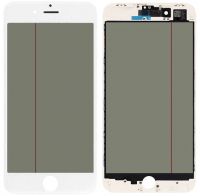 Скло дисплея IPhone 8 Plus (5.5") для переклеювання з рамкою та OCA + полярик White