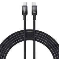 Кабель USB Type-C на Type-C Baseus Discolor Series Fast Charging Cable USB-C to USB-C 100W 1m Cluster Black