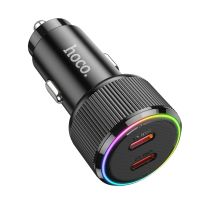 Автомобільний зарядний пристрій HOCO NZ14B Guerrero PD50W(2C) Black