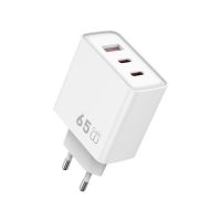 Зарядний пристрій WIWU 65W Essen GaN Fast Charger 1A+2C Wi-G005 EU White