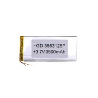 Акумулятор універсальний 3553125P 12.5 cm х 5.3 cm 3.7v 3500 mAh