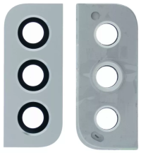 Скло камери Samsung Galaxy S22 5G / S22 Plus SM-S901 / S906 White (з рамкою)