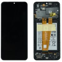 Дисплей Samsung Galaxy A04 SM-A045 OR with frame Black OR (з АКБ) (Знятий з телефону)