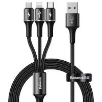 Кабель Baseus 3 в 1 (USB to USB Type-C / Ligtning / Micro USB)
