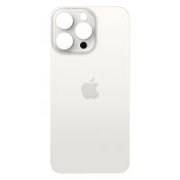 Кришка задня iPhone 15 Pro Max White (великий виріз під камеру)
