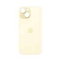 Кришка задня iPhone 15 Yellow (великий виріз під камеру)