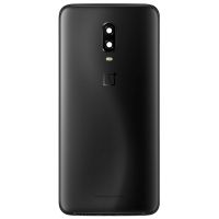 Задня частина корпусу OnePlus 6T Black (з склом камери)