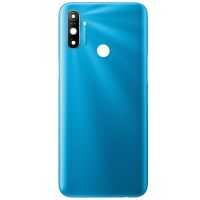 Задня частина корпусу Realme C3 Frozen Blue (з склом камери)